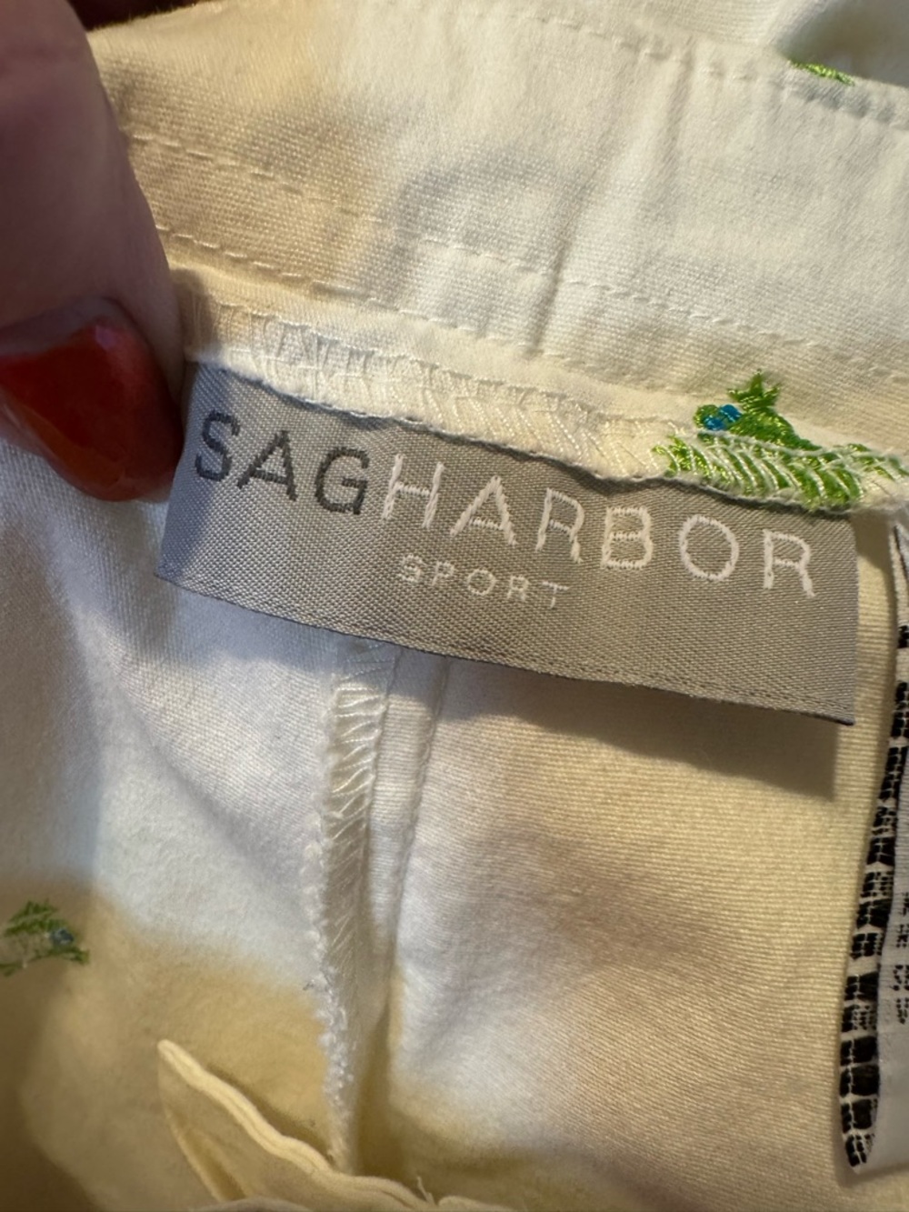 FUN & UNIQUE Capri Pants with Green Frog Embroidery SPRING/SUMMER SZ: 6 #O - Picture 8 of 8